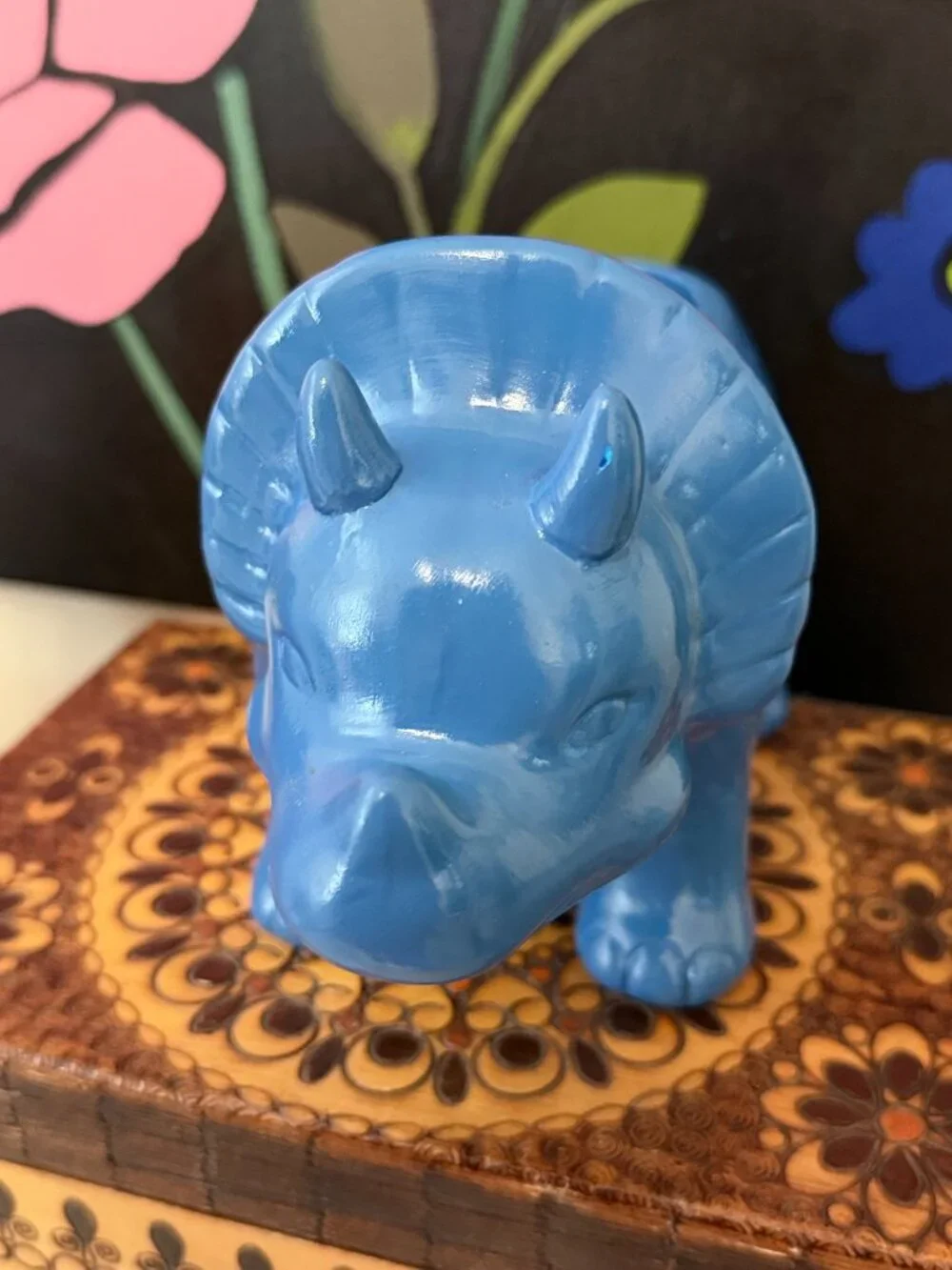 Kawaii Triceratops Dinosaur Plant Pot Novelty Decor